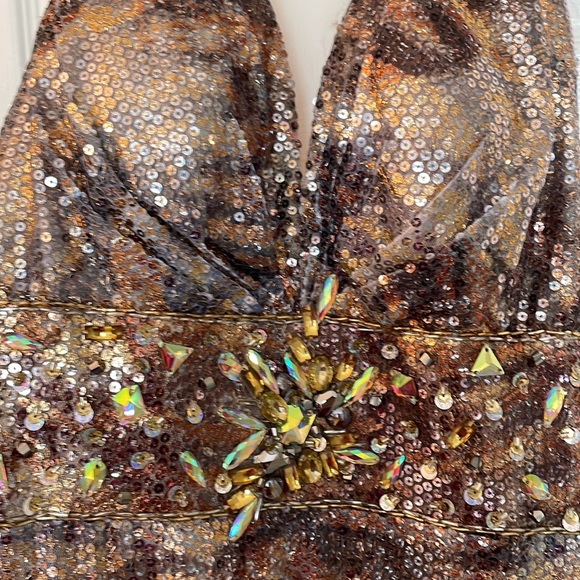 Beautiful MAC Duggal GOWN 12 new - Picture 7 of 9